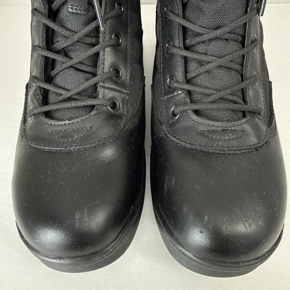 Nortiv 8 Trooper Men's Military Tactical  Lace Up Boots Size 10 Solid Black Work